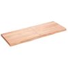 Vidaxl Estante Pared Madera Roble Tratada Marrón Claro 160x60x(2-6) Cm