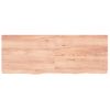 Vidaxl Estante Pared Madera Roble Tratada Marrón Claro 160x60x(2-6) Cm