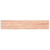 Vidaxl Estante Pared Madera Roble Tratada Marrón Claro 160x30x(2-4) Cm