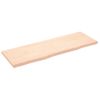 Vidaxl Estante De Pared Madera Maciza Roble Sin Tratar 180x60x(2-6) Cm Marrón