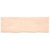 Vidaxl Estante De Pared Madera Maciza Roble Sin Tratar 180x60x(2-6) Cm Marrón