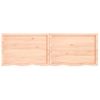 Vidaxl Estante De Pared Madera Maciza Roble Sin Tratar 180x60x(2-6) Cm Marrón