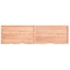 Vidaxl Estante Pared Madera Roble Tratada Marrón Claro 220x60x(2-4) Cm