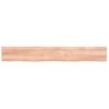 Vidaxl Estante Pared Madera Roble Tratada Marrón Claro 220x30x(2-6) Cm