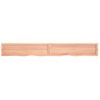 Vidaxl Estante Pared Madera Roble Tratada Marrón Claro 220x30x(2-6) Cm