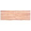 Vidaxl Estante Pared Madera Roble Tratada Marrón Claro 120x40x(2-6) Cm