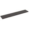 Vidaxl Estante Pared Madera Roble Tratada Marrón Oscuro 160x30x(2-4)cm