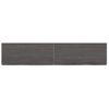 Vidaxl Estante Pared Madera Roble Tratada Marrón Oscuro 140x30x(2-6)cm