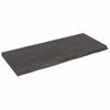 Vidaxl Estante Pared Madera Roble Tratada Marrón Oscuro 140x60x(2-6)cm