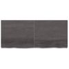 Vidaxl Estante Pared Madera Roble Tratada Marrón Oscuro 140x60x(2-6)cm