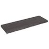 Vidaxl Estante Pared Madera Roble Tratada Marrón Oscuro 120x40x(2-6)cm