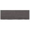 Vidaxl Estante Pared Madera Roble Tratada Marrón Oscuro 120x40x(2-6)cm