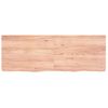 Vidaxl Estante Pared Madera Roble Tratada Marrón Claro 140x50x(2-6) Cm