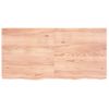 Vidaxl Estante Pared Madera Roble Tratada Marrón Claro 120x60x(2-4) Cm