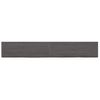 Vidaxl Estante Pared Madera Roble Tratada Marrón Oscuro 180x30x(2-6)cm