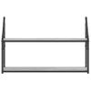 Vidaxl Estantería De Pared Madera Ingeniería Gris Sonoma 80x21x51 Cm