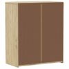 Vidaxl Cajonera Sauda Madera Maciza De Pino Color Roble 76,5x39x91 Cm Marrón