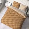 Juego De Cama De Poliéster 240 X 220 Cm - Beige