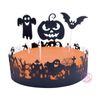 Decoración De Papel Negro Para Tarta De Halloween