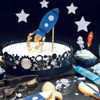 Adorno De Papel Para Tarta - Espacio Y La Galaxia