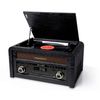 Muse Mt-115 W Black Wood / Tocadiscos Con Radio Y Altavoces