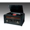 Muse Mt-115 W Black Wood / Tocadiscos Con Radio Y Altavoces