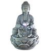 Fuente De Interior Grande Buda Meditación Con Iluminación Led