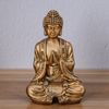 Estatua Decoración Zen Buda Meditación De Oro