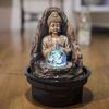Fuente De Interior Decorativo Buda Peace Con Iluminación Led