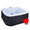 Spa Inflable De 4 Salas - Franja Led Incluida - Cómodo Y Relajante | 155 X 155 Cm | Blanco Y Azul | Trendyflair