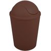 Cubo De Basura "ako" 5,5l Con Tapa Abatible Chocolate Msv