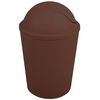 Cubo De Basura "ako" 5,5l Con Tapa Abatible Chocolate Msv