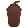 Cubo De Basura "ako" 5,5l Con Tapa Abatible Chocolate Msv