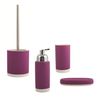 Escobilla De Baño Con Soporte Cagliari, Color Violeta - Msv.