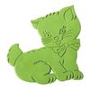 Set De 5 Pegatinas Antideslizantes Para Ducha O Bañera Con Forma De Gatitos, 12,5x11 Cm