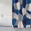 Cortina De Ducha Polyester 180x200 Cm Origami Azul Msv