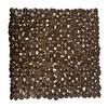 Alfombra De Ducha Pvc Piedras, Color Chocolate (53 X 53 Cm) - Msv.