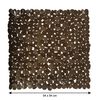 Alfombra De Ducha Pvc Piedras, Color Chocolate (53 X 53 Cm) - Msv.