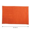 Alfombra De Baño Msv "chenille" Antideslizante De Microfibra En Color Naranja 40 X 60 Cm