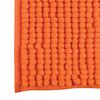 Alfombra De Baño Msv "chenille" Antideslizante De Microfibra En Color Naranja 40 X 60 Cm