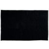 Alfombra De Baño Msv "chenille" Antideslizante De Microfibra En Color Negro 40 X 60 Cm