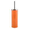 Escobilla De Bano Metal Y Acero Inoxidable Naranja 1505c