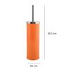 Escobilla De Bano Metal Y Acero Inoxidable Naranja 1505c