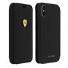 Funda Iphone X / Xs De Piel Auténtica Billetera Ferrari - Negra