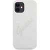 Funda Guess Vintage De Silicona Para Iphone 12 Mini Color Blanco