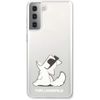 Funda Rígida Karl Lagerfeld Diseño Choupette Para Samsung Galaxy S21 Plus Transparente Klhcs21mcfnrc