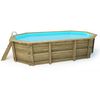 Piscina De Madera " Florida " - 6,57 X 4,57 X 1,31 M + Cubierta De Burbujas 180 Μ + Cubierta De Invierno 280 Gr/m².