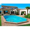 Piscina De Madera " Palma " - 7,57 X 4,07 X 1,31 M + Bomba De Calor 6,1 Kw