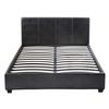 Cama En Pvc "carla" - 160 X 200 Cm - Negro