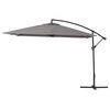 Parasol Lateral De Jardín Aluminio "ilios 3" – Cuadrado – 3 X 3 M  - Gris